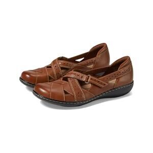 Clarks Bendables 9 M Womens Tan Leather Ashland Spin Q Mary Jane Comfort Shoes